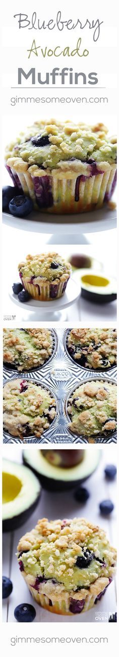 Blueberry Avocado Muffins