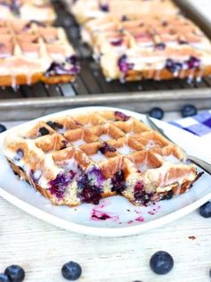 Blueberry Cake Waffles