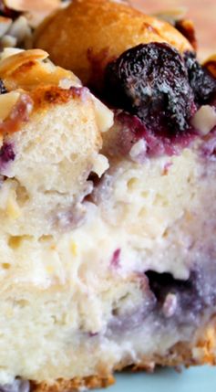 Blueberry Cheesecake Bread Pudding