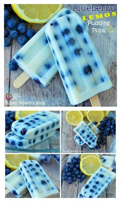 Blueberry Lemon Pudding Pops