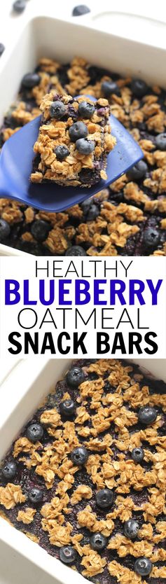 Blueberry Oatmeal Snack Bars