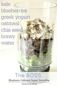 Blueberry Oatmeal Super Smoothie