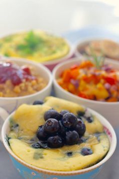 Blueberry Pancake in a Mug - Back to School Microwave Breakfast