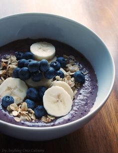 Blueberry Pomegranate Smoothie Bowl For Two