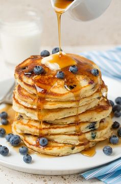 Blueberry Sour Cream Pancakes