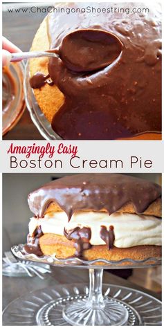 Boston Cream Cake Recipe (Amazingly Easy and Delicious!