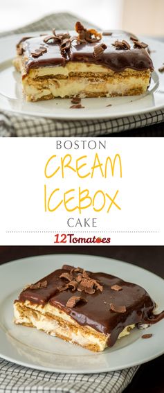 Boston Cream Icebox Cake