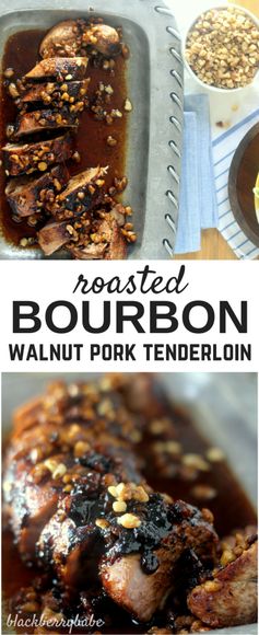 Bourbon Walnut Glazed Pork Tenderloin