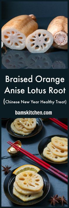 Braised Orange Anise Lotus Root