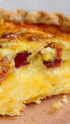 Brie and Bacon Quiche