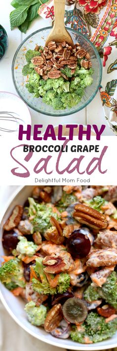 Broccoli Salad With Grapes And Pecans