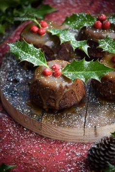 Brown Butter Gingerbread Figgy Puddings