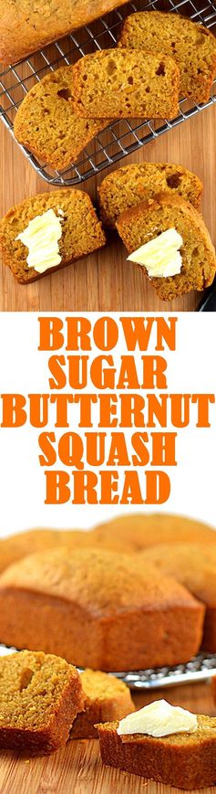 Brown Sugar Butternut Squash Bread (Vegan