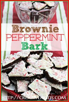 Brownie Peppermint Bark