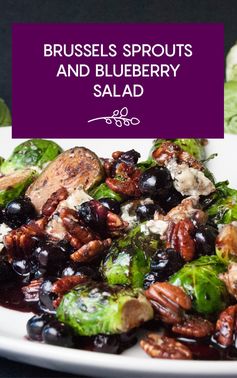 Brussels Sprouts and Blueberry Salad