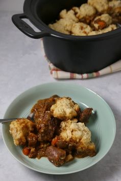 b]Slow Cooker Beef Stew With Biscuit Dumplings[/b