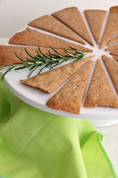 Buckwheat and Rosemary Crackers (gluten-free & vegan