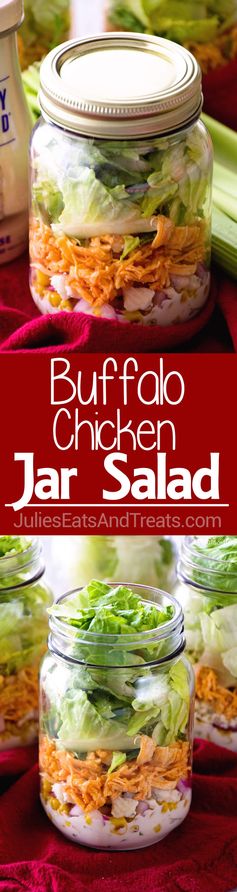 Buffalo Chicken Jar Salad