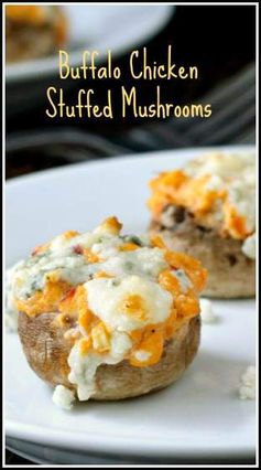 Buffalo Chicken Stuffed Mushrooms