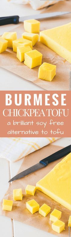 Burmese Chickpea Tofu recipe (soy free tofu (vegan + dairy free + gluten free