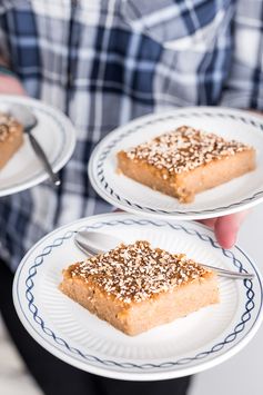 Burmese Semolina Cake (Shwegyi Sanwei Makin