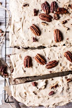Butter Pecan Frosted Fudge Brownies