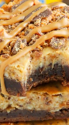 Butterfinger Cheesecake Brownies