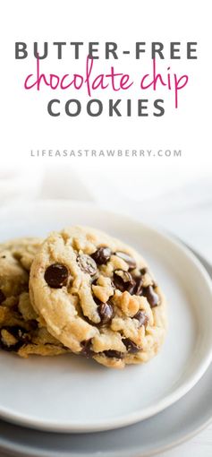 Butterless Chocolate Chip Cookies with Coconut Oil