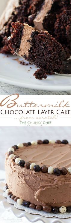 Buttermilk Chocolate Layer Cake