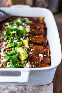 Butternut Mole Enchiladas