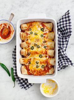 Butternut Squash & Black Bean Enchiladas