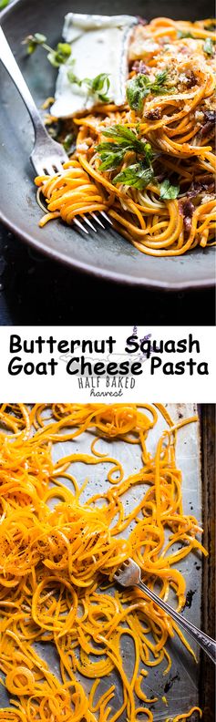 Butternut Squash Goat Cheese Pasta