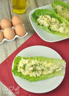 Caesar Egg Salad Lettuce Wraps – Low Carb, Gluten Free