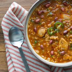 Cajun Chicken and Red Bean Soup