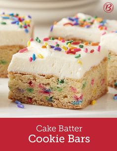 Cake Batter Cookie Bars