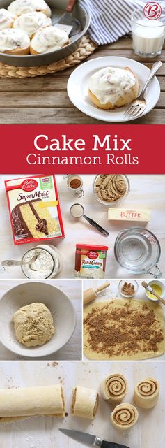 Cake Mix Cinnamon Rolls