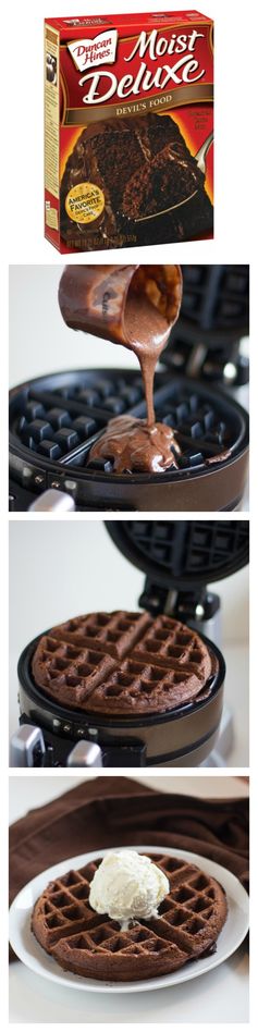 Cake Mix Waffles