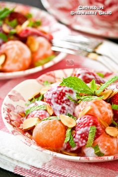 Cantaloupe Strawberry Salad