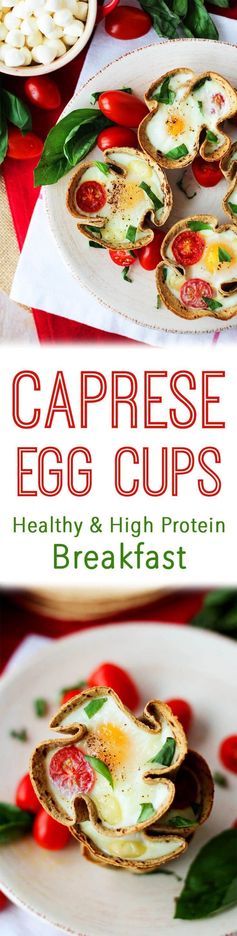 Caprese Egg Cups | Healthy & High Protein Breakfast