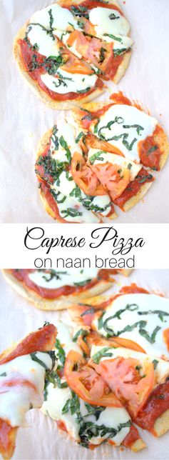 Caprese Pizza on Naan Bread