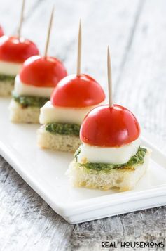 Caprese with Pesto Bites