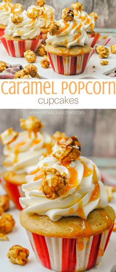 Caramel Popcorn Cupcakes