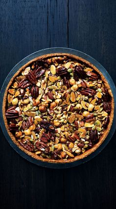 Caramelized-Honey Nut and Seed Tart