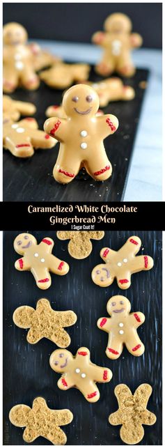 Caramelized White Chocolate Gingerbread Men