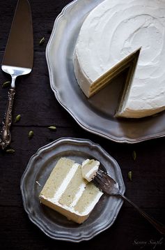 Cardamom Vanilla Bean Layer Cake