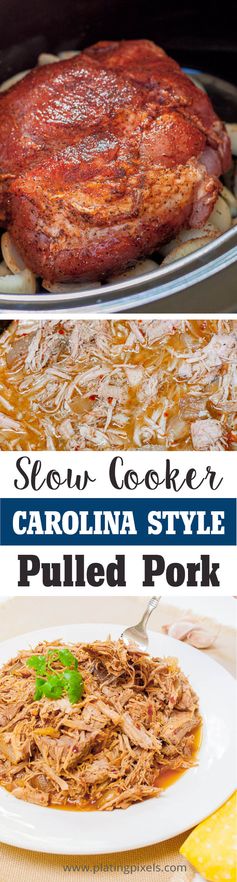 Carolina Style Slow Cooker Pulled Pork