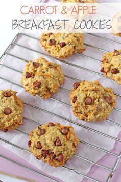 Carrot, Apple & Oat Breakfast Cookies