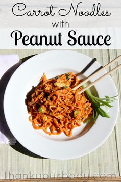 Carrot Noodles with Peanut Sauce