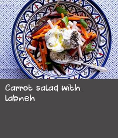 Carrot salad with labneh