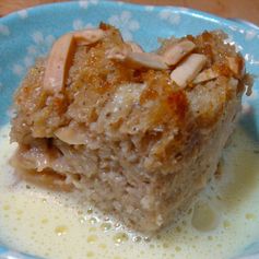 Chai Bread Pudding with Frothy Ginger Creme